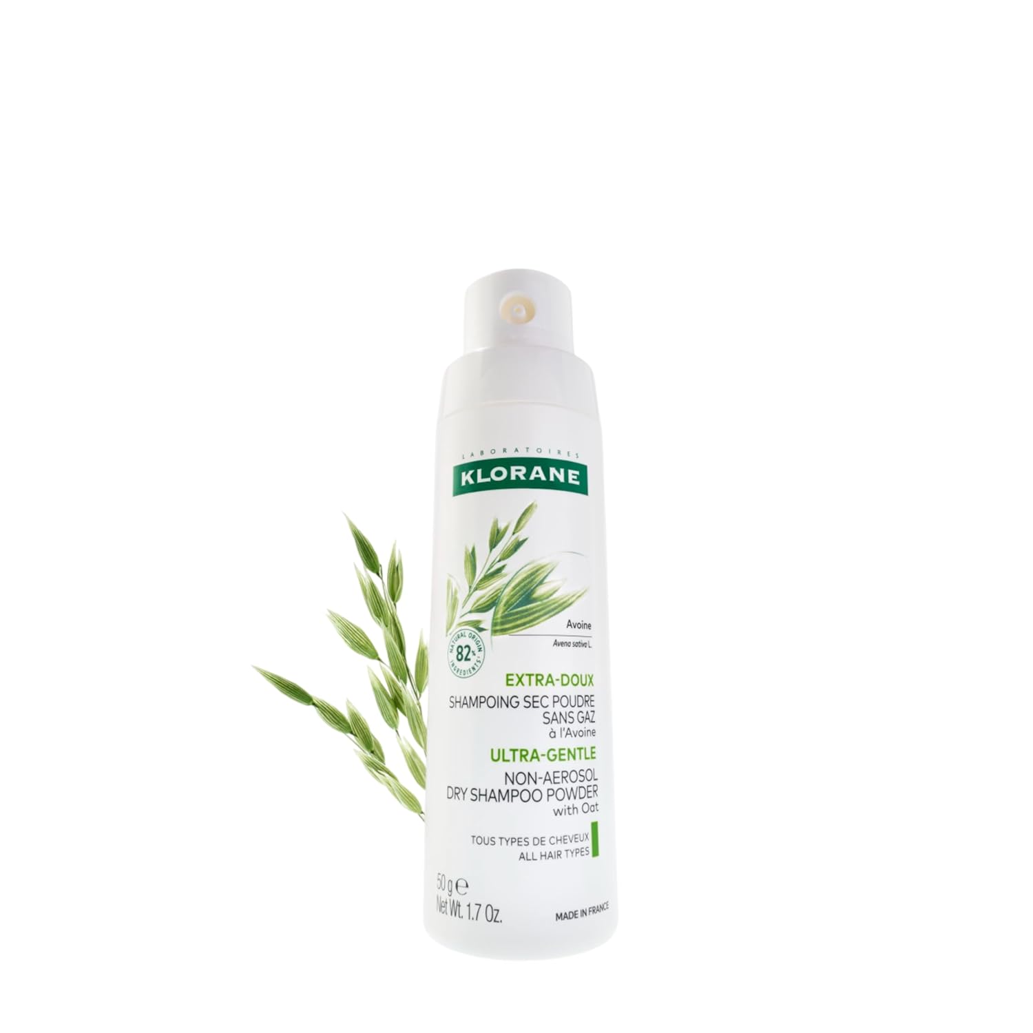 Klorane Dry Shampoo with Oat Milk canister